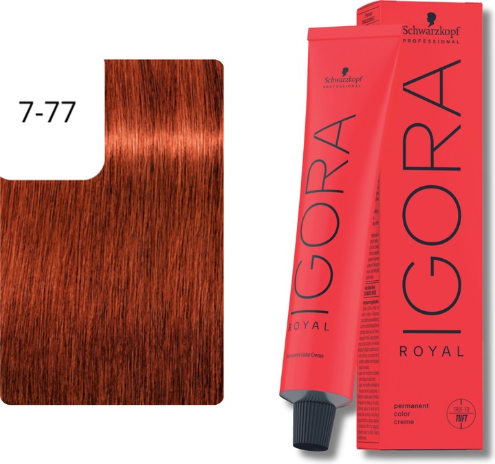 Actual product image Schwarzkopf Professional Igora Royal (7-77 Medium blonde copper extra)
