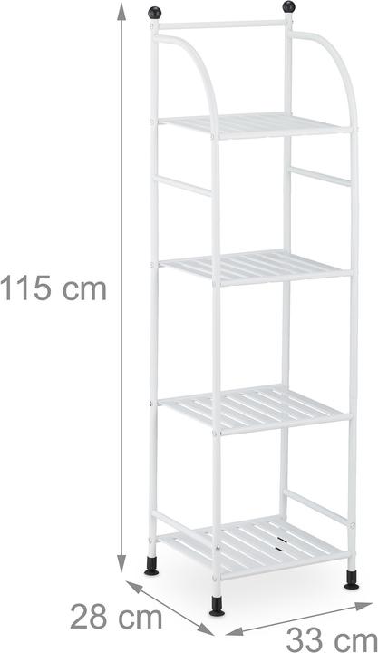 Produktbild Relaxdays Standregal (33 x 28 x 115 cm)