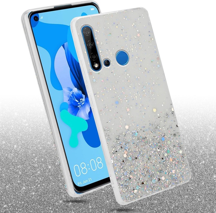 Actual product image Cadorabo TPU cover sparkling glitter (Huawei Nova 5i, Huawei P20 Lite (2019))