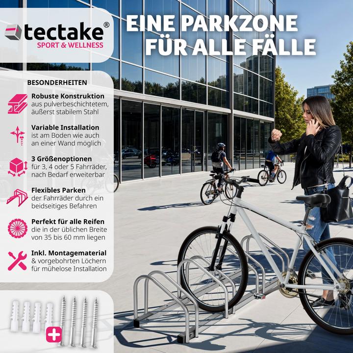 Actual product image tectake Bicycle stand