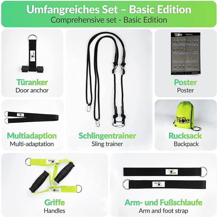 Actual product image BodyCross Sling trainer (lime)