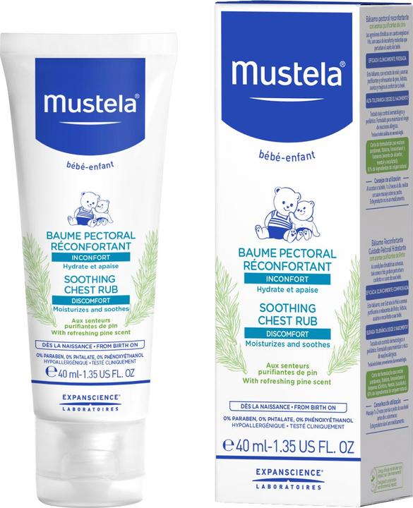 Image du produit Mustela Bébé Massage apaisant pour la poitrine