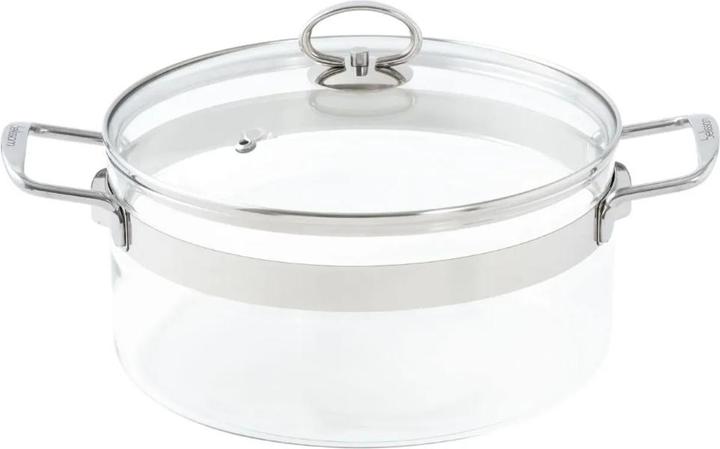 Actual product image Cooking pot (24 cm, Pot, Stainless steel, Borosilicate glass)