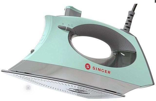 Image du produit Singer Fer à vapeur Steam Craft Semelle en acier inoxydable 2600 W gris menthe (2600 W, 75 g/min)