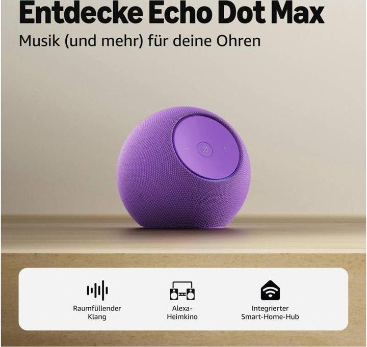 Produktbild Amazon Echo Dot Max (Amazon Alexa, Matter)