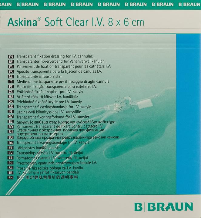 Produktbild Askina Soft Clear I.V. Kanülenfixier 6x8cm (50 x)