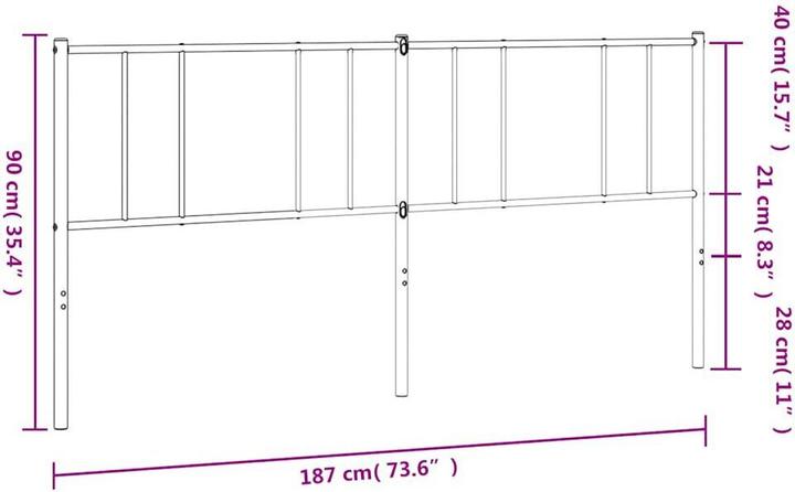 Actual product image vidaXL Kopfteil (187 x 3 x 90 cm)