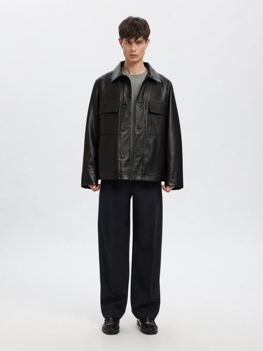 Immagine prodotto Annarr Geknöpfte Lederjacke (L)