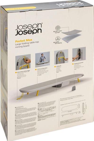 Actual product image Joseph Joseph Pocket Plus Max Klappbares Tisch-Bügelbrett ecru