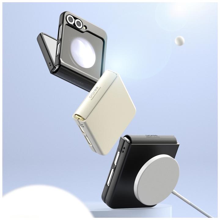 Productafbeelding Araree Case Aero Flex M MagSafe for Samsung Galaxy Z Flip6 / Z Flip7 FE cream (Samsung Galaxy Z Flip6, Samsung Galaxy Z Flip7 FE)