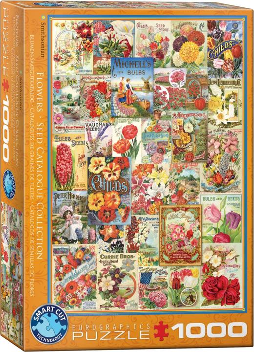 Eurographics Catalogues de semences de fleurs (1000 pièces)