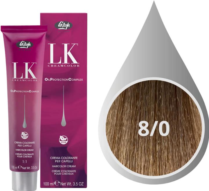Produktbild Lisap LK OPC Cremehaarfarbe 8/0 hellblond (Blond)