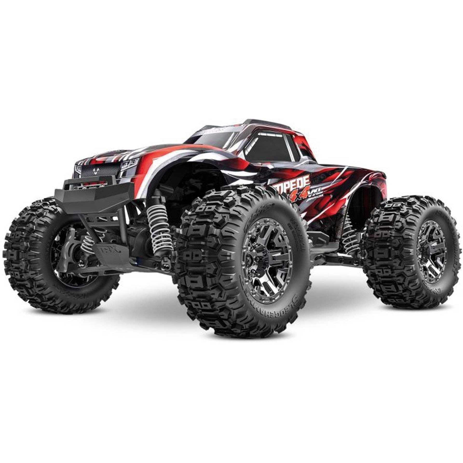 Traxxas M.TRUCK STAMPEDE VXL 1:10 4WD EP RTR RED TQi 2.4GHz BRUSHLESS OHNE LadegerÃ¤t und OHNE Akku (RTR Ready-to-Run)