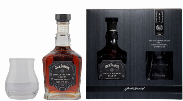 Produktbild Jack Daniel's Tennessee Whiskey Single Barrel mit Nosing Glas (Bourbon)