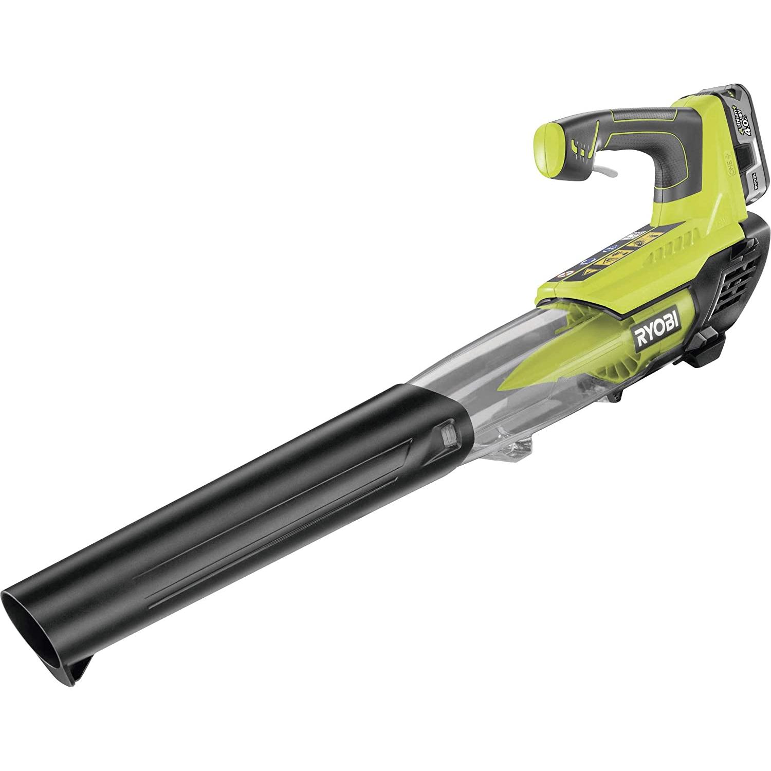 Ryobi, Aspirafoglie + Soffiafoglie, RBL18JB-40F (Batteria ricaricabile, Soffiafoglie)