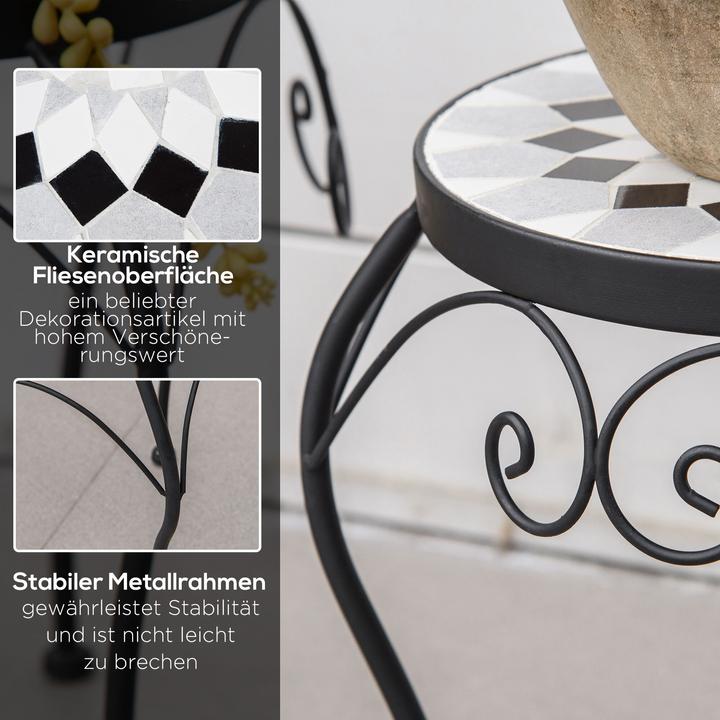 Actual product image Outsunny Flower stand with metal frame