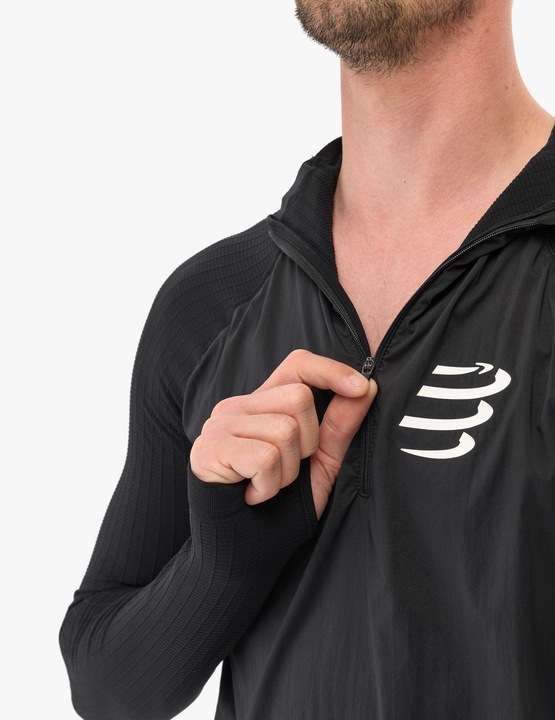 Actual product image Compressport Hurricane Windproof Seamless HZ Top (S)