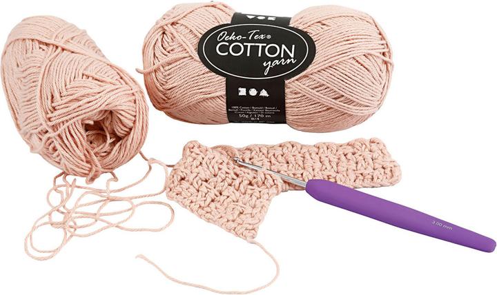 Image du produit Creativ Company Katoengaren, Beige, 50gr, 170m (170 m)