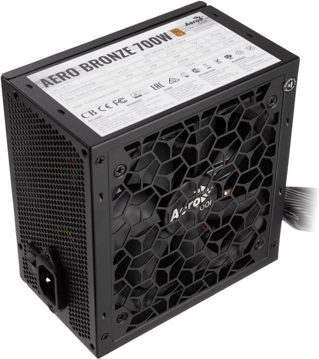 Actual product image AeroCool Aero Bronze 700W 80 PLUS Bronze Power Supply - 700 Watt (700 W)