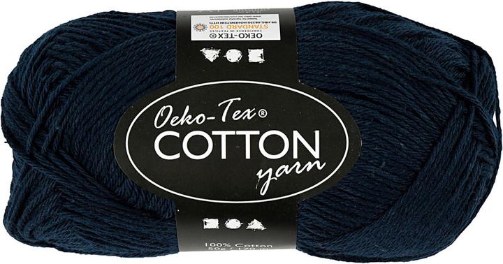 Creativ Company Katoengaren, Donkerblauw, 50gr, 170m (170 m)