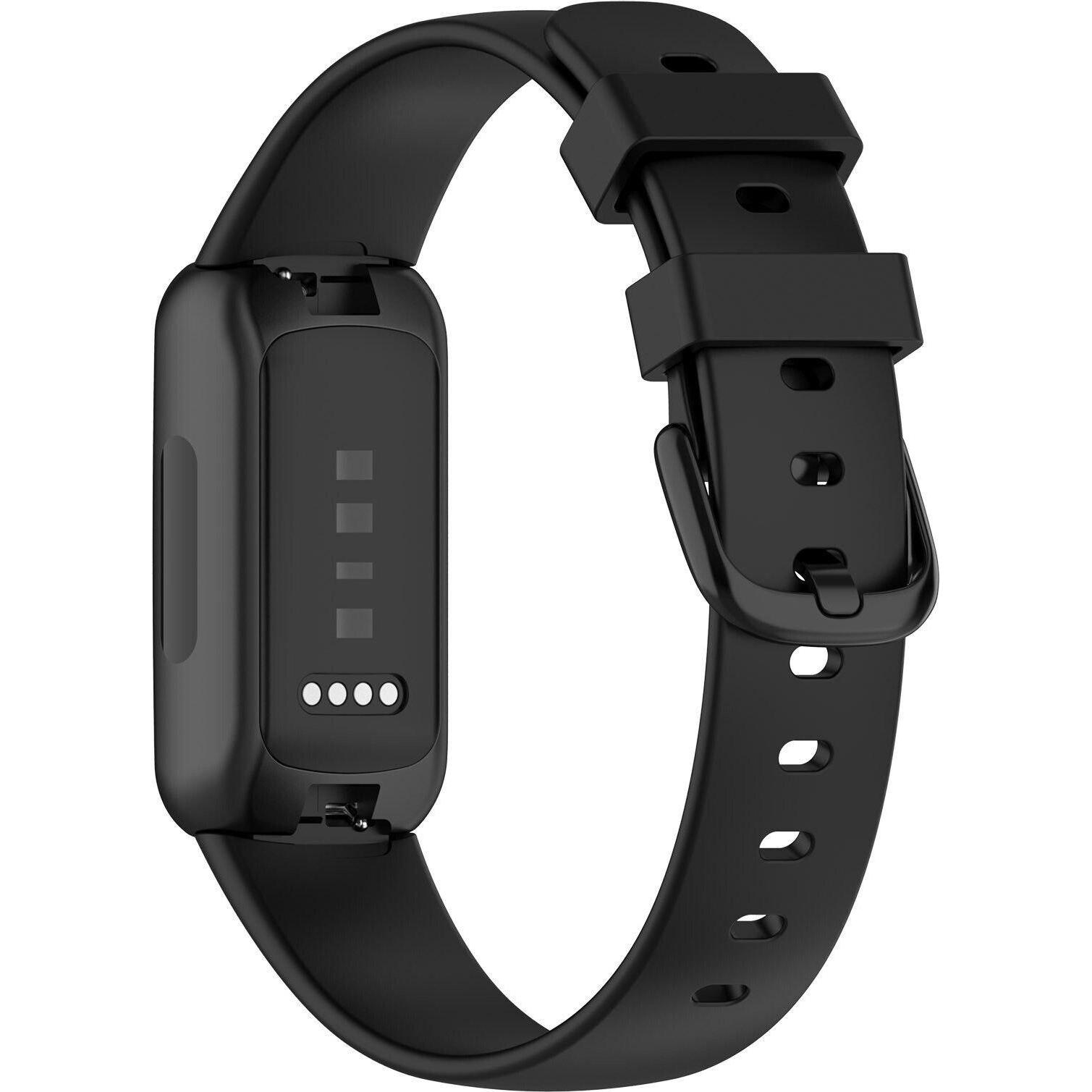Thumbnail - Strap-it Armband (Silikon, Inspire 3), Uhrenarmband, Schwarz
