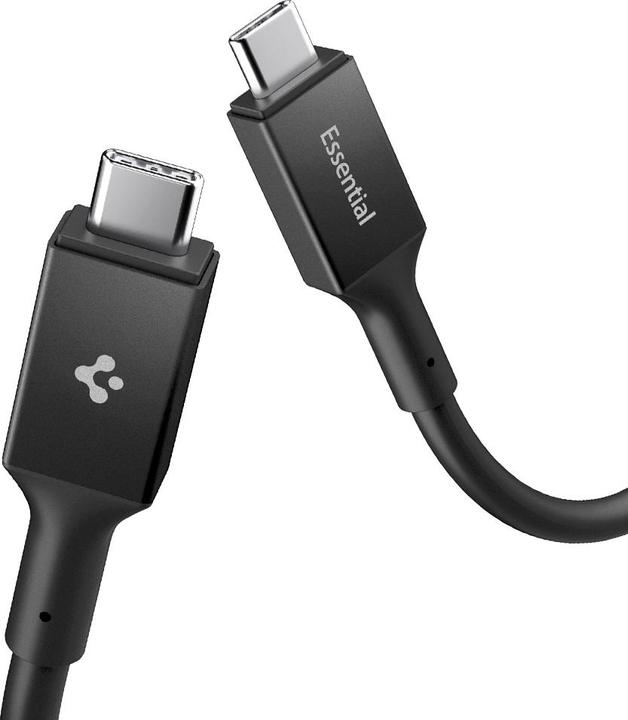 Actual product image Spigen Essential USB C to USB C 240W Cable black EB24012CC (1.20 m, 240 W)