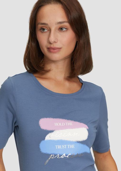 Produktbild s.Oliver T-Shirt Elastisches T-Shirt mit Frontprint (36)