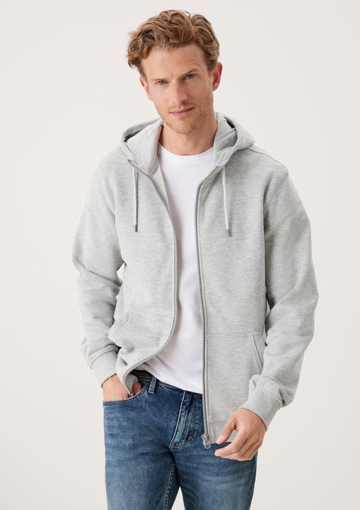 Produktbild S.Oliver Herren Sweatjacke langarm mit Kapuze Tasche Reissverschluss | 1 Stück (XL)