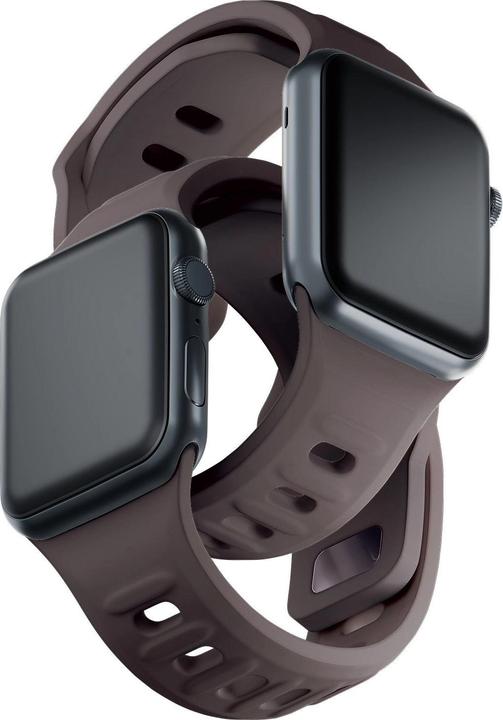 Produktbild 3MK Silicone Watch Strap brązowy/taupe dla Apple Watch 42/44/45/49mm (Silikon, Edelstahl)