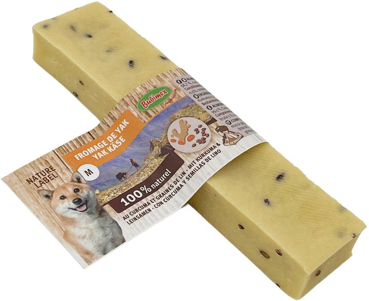 Immagine prodotto Bubimex Formaggio di yak con curcuma e semi di lino 100 - 120 g (1 pz., 122 g)