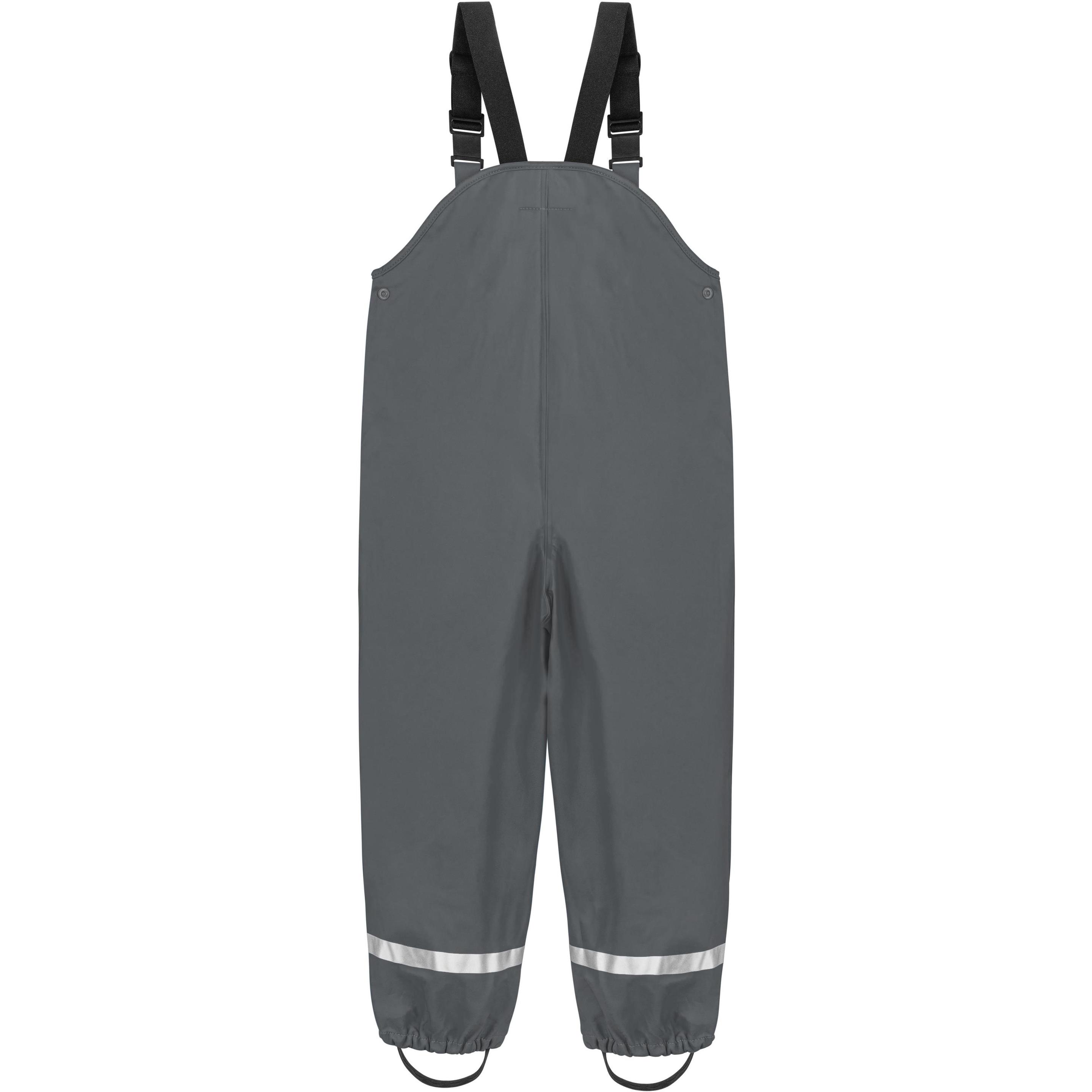 Thumbnail - Normani, Herren, Outdoorhose, Baby Regenhose mit Hosenträgern 'Skjolden' - 9263 (80), Grau, 80