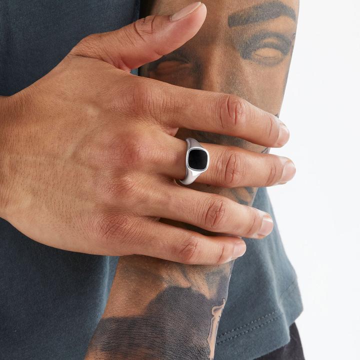 Immagine prodotto Thomas Sabo Anello classico nero (50, 925 Argento)