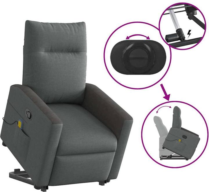 Image du produit vidaXL Massagesessel mit Aufstehhilfe