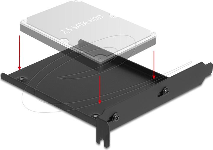 Produktbild Delock Einbaurahmen für 1 x 2.5"HDD/SDD
