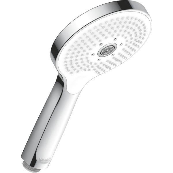 Duravit, Duschbrause, Handbrause 3jet Click! 120 MinusFlow, UV065201 (3 Strahlarten, 9.50 l/min)