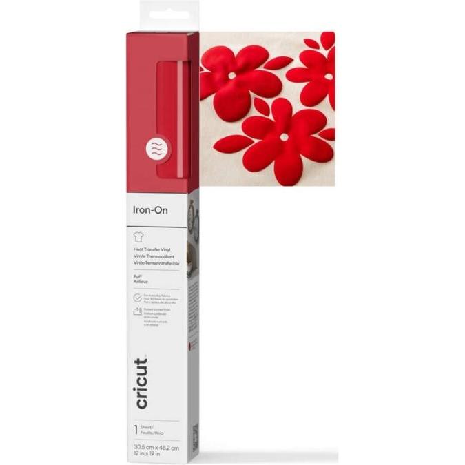 Cricut, Accessori plotter da taglio, Puff Iron-On RED 30x48cm