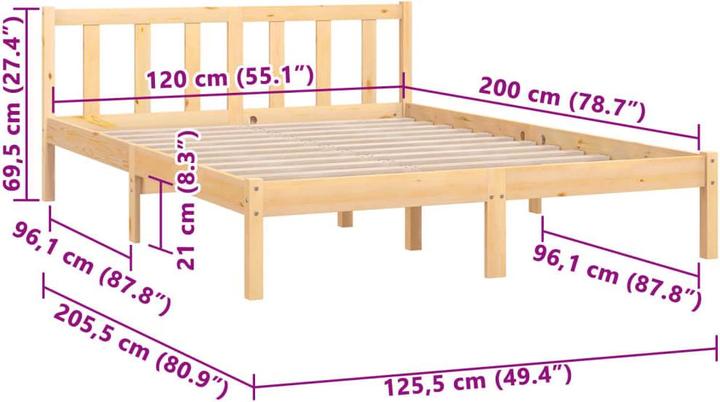 Actual product image VidaXL Tiziana (120 x 200 cm)
