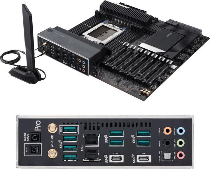 Produktbild ASUS Pro Ws Wrx80e-Sage Se Wifi Ii (sWRX8, AMD WRX80, E-ATX)