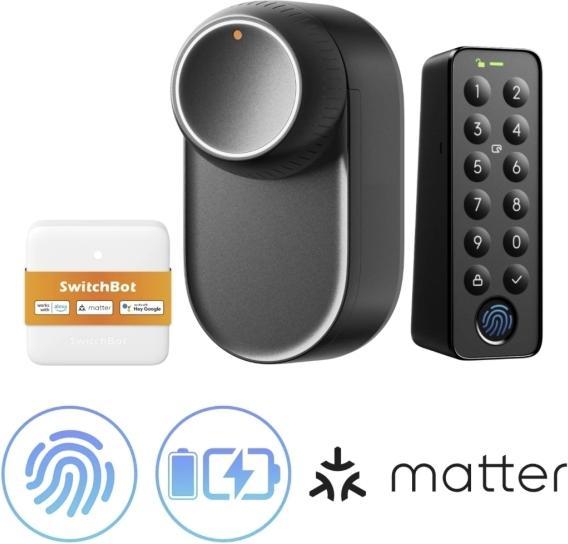 Produktbild SwitchBot Ultra 3-in-1 Smart Lock (Elektronische Zahlenkombination, Fingerabdruck)