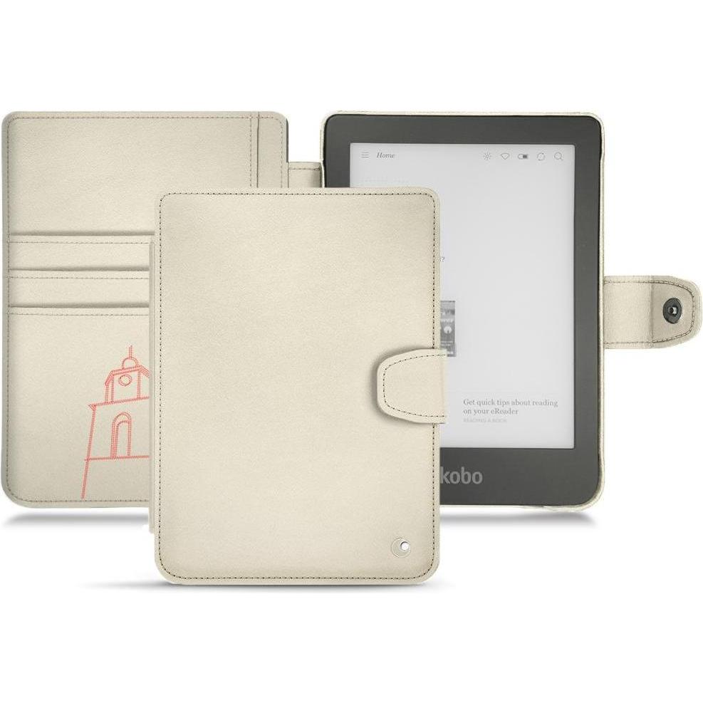 Noreve Lederschutzhülle Wallet (Clara HD), eReader Zubehör, Weiss