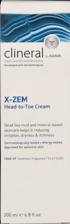 Immagine prodotto Ahava Crema intensiva per tutto il corpo Clineral X-ZEM (Crema dalla testa ai piedi) 200ml (Crema corpo, 200 ml)