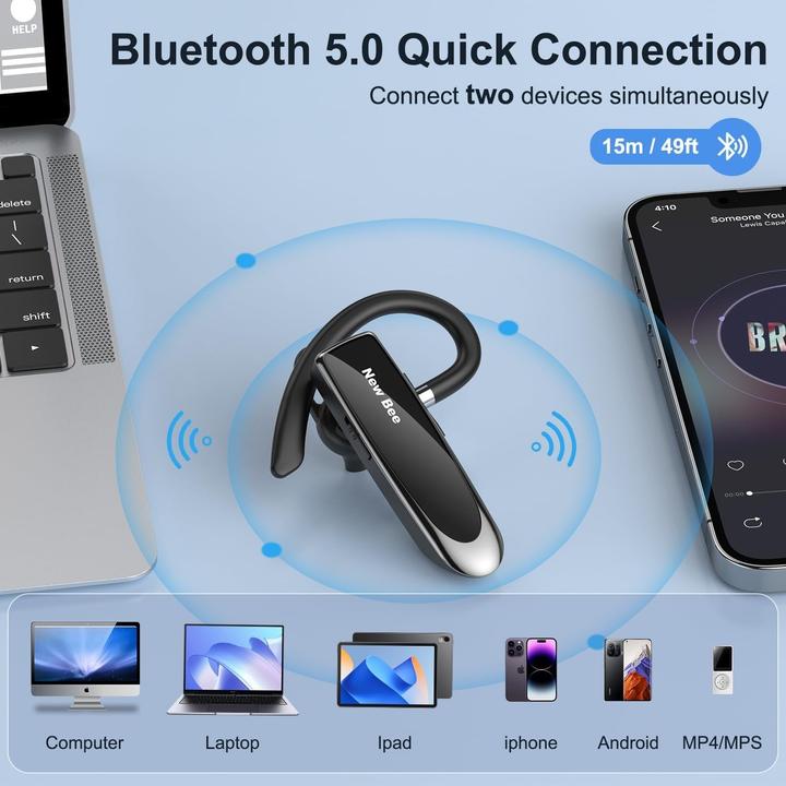 Actual product image New Bee - LC-B41 - Bluetooth Wireless Headset (22 h, Wireless)