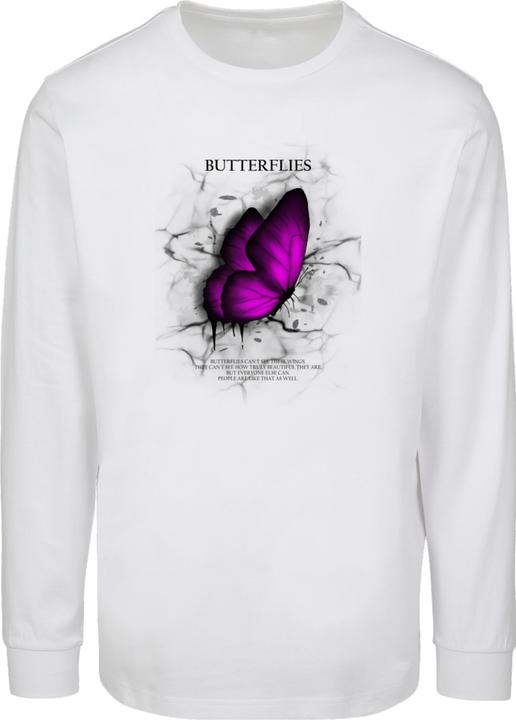 Produktbild Merchcode Butterflies Longsleeve With Cuffrib - 177151 (M)