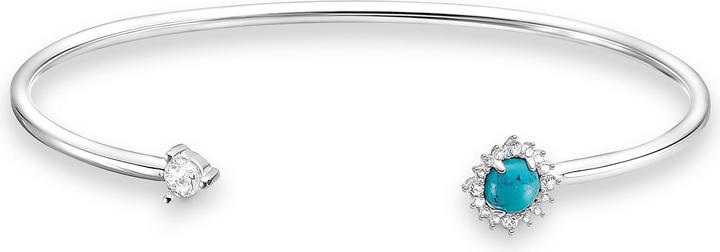 Thomas Sabo Armreif Türkiser Stein (15.50 cm, 925 Sterlingsilber)