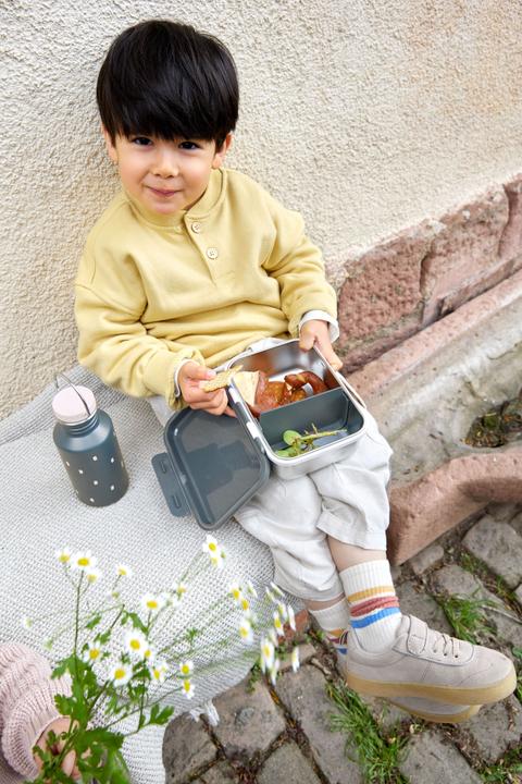 Immagine prodotto Lässig Edelstahl Kinder Trinkflasche 500 ml - Happy Prints, Dunkelblau (0.50 l)