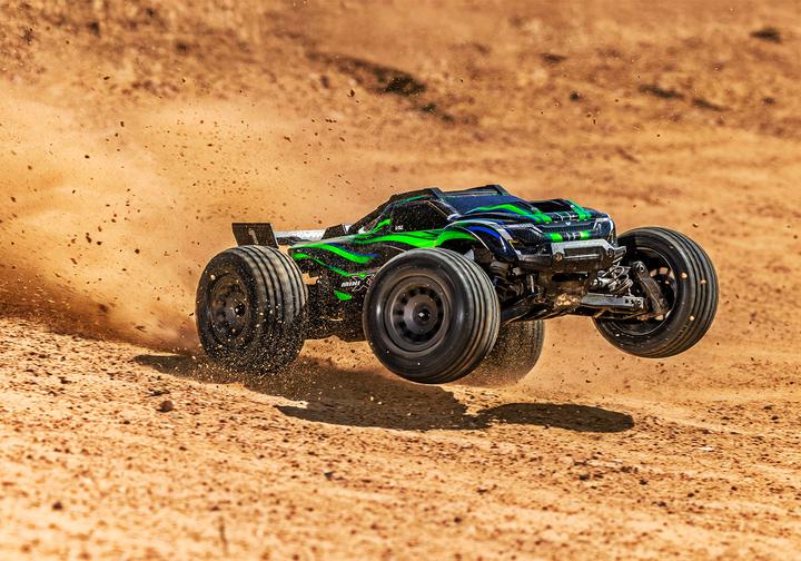 Produktbild Traxxas MINI-XRT Brushless VXL-3S 4WD Grün, inkl. 2S Akku/Lader (RTR Ready-to-Run)