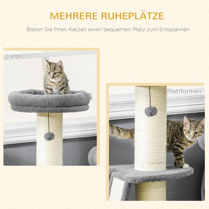 Actual product image Jamb Scratching post (92 cm, Dark grey+cream white)