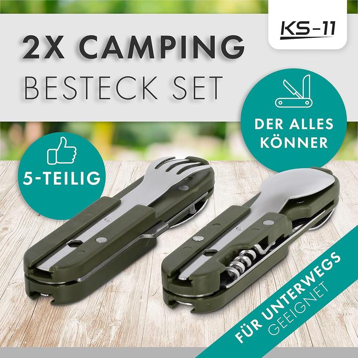 Actual product image KS-11 Campingbesteck-Set (6-teilig)