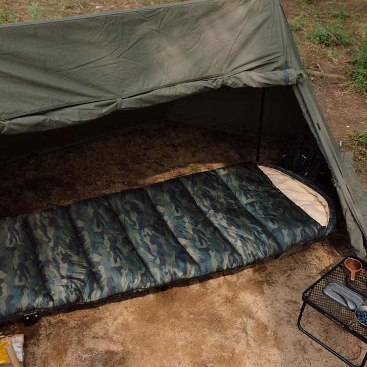 Actual product image Naturehike Warmy square with hat warming cotton sleeping bag M400/Green/right