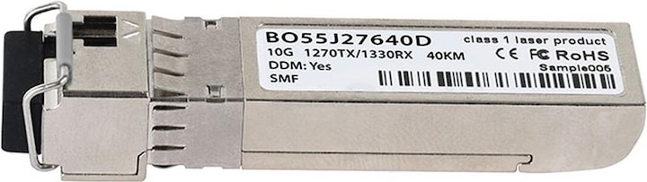 Actual product image CBO Fujitsu SFP-10G-BX-U-40KM Compatible BlueOptics SFP+ BO55J27640D